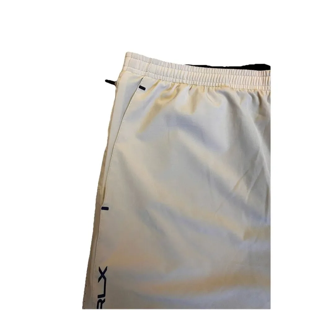 RLX Ralph Lauren Men’s Athletic Performance Stretch Ivory Shorts Size XXL